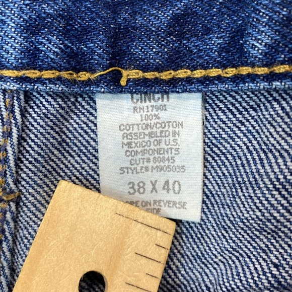 Cinch Green Label Relaxed Fit tapered leg Jeans Mens 38x32 Rodeo Cowboy Western - Picture 4 of 13